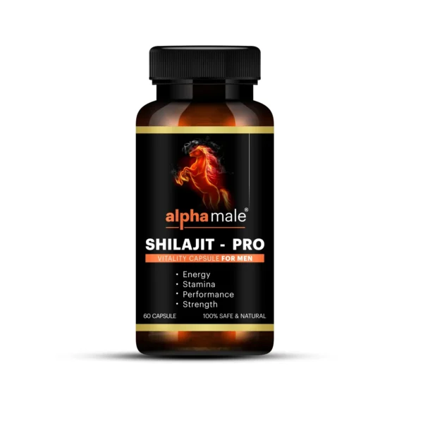 Alpha Male Shilajit Pro Capsules | Original Shilajit Capsule for Men Stamina | Best Superpower for Men