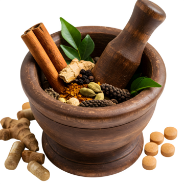 pngtree grounding cinnamon dried ginger black cardamom javitri long pepper and green png image 15928175 1